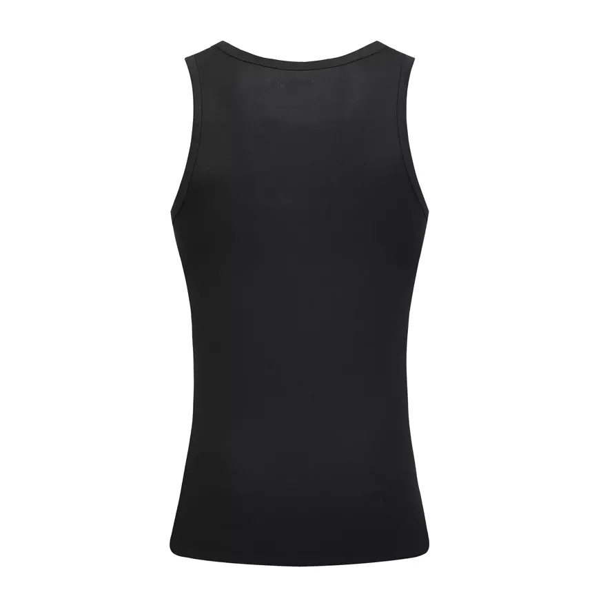 Bamboo Tank Top Back Black Black bamboo tank top back