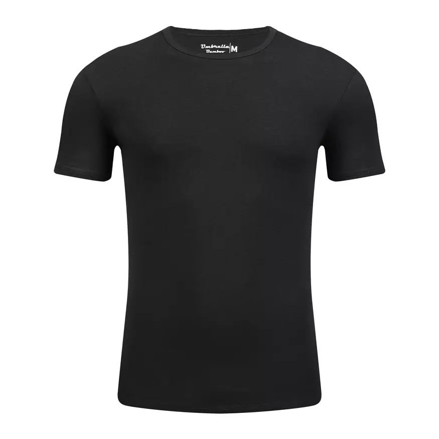 Black Bamboo T-Shirt Front Black Bamboo T-Shirt Front