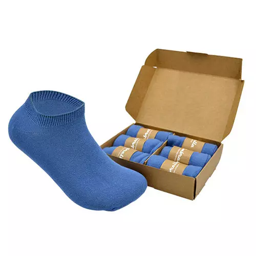 Blue Bamboo Ancle Sock with Packing Blue Bamboo Ancle Sock with Packing