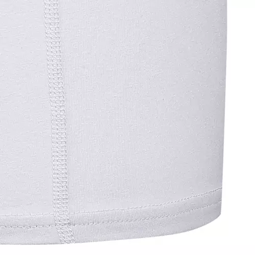 Flat Seam and Leg Opening of White Cotton Trunks Leg of white cotton trunks