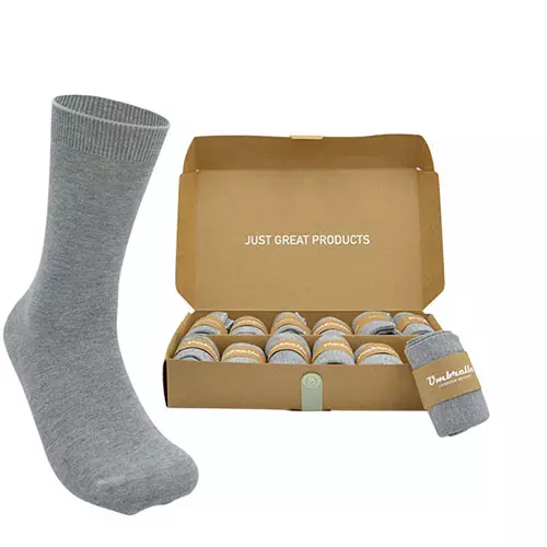 Grey Bamboo Sock with Packing Grey bamboo sock with packing