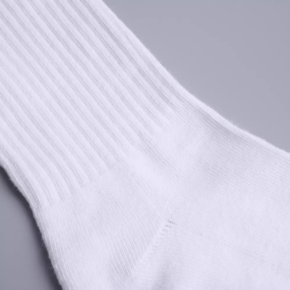 Heel of White Sports Sock Ankle of white sport sock